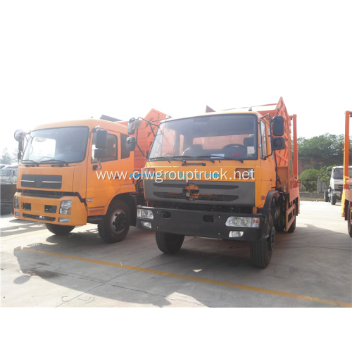 Small swing arm roll container refuse garbage truck